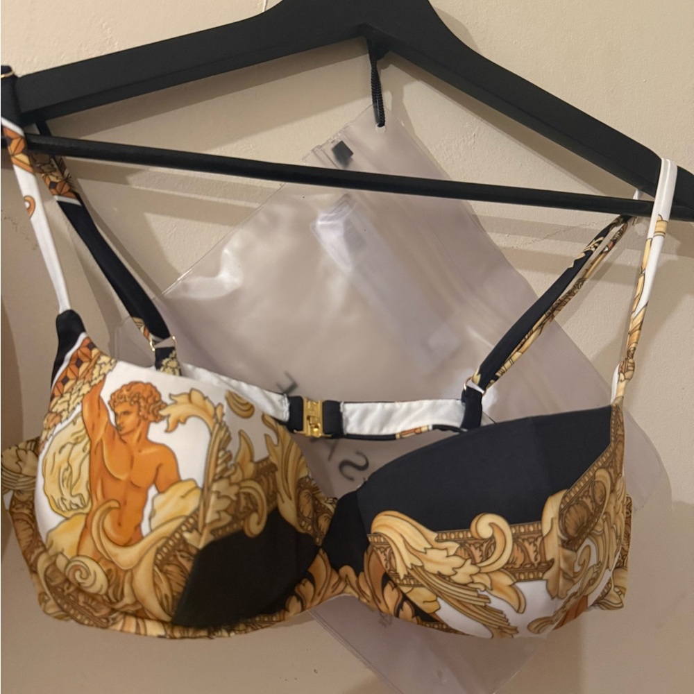 Versace Black and Gold Bra